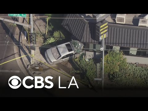 Pedestrian killed, 2 others hospitalized after car plows into Whittier burger restaurant