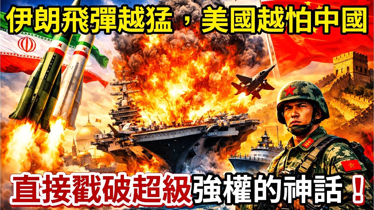 伊朗飛彈越猛，美國越怕中國！一場衝突，直接戳破超級強權的神話！