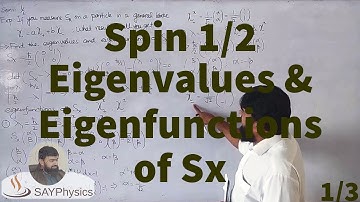 L37.1 Spin1/2 : The eigenvalues and eigenfunctions of Sx