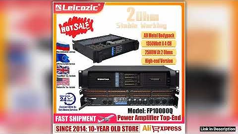 Leicozic 2500W 10000q 4 Channel Power Amplifier Class TD Line Array Amplificador Powerful Audio
