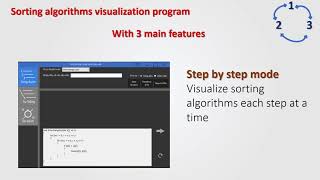 Sorting algorithms visualization program
