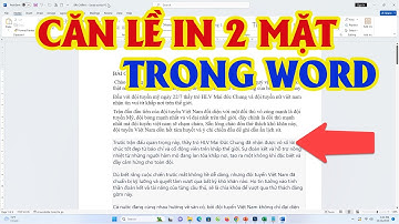 Cách Căn Lề In 2 Mặt Trong Word Cực Dễ