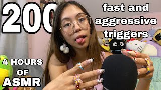 ASMR | 200 Fast and Aggressive Triggers: Personal Attention, Mouth Sounds, and Much More!!! (200k!) screenshot 5