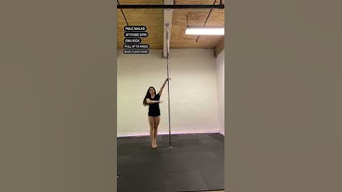 Beginner Pole Combo// Pole Dance Tutorial #poledance  #polefitness