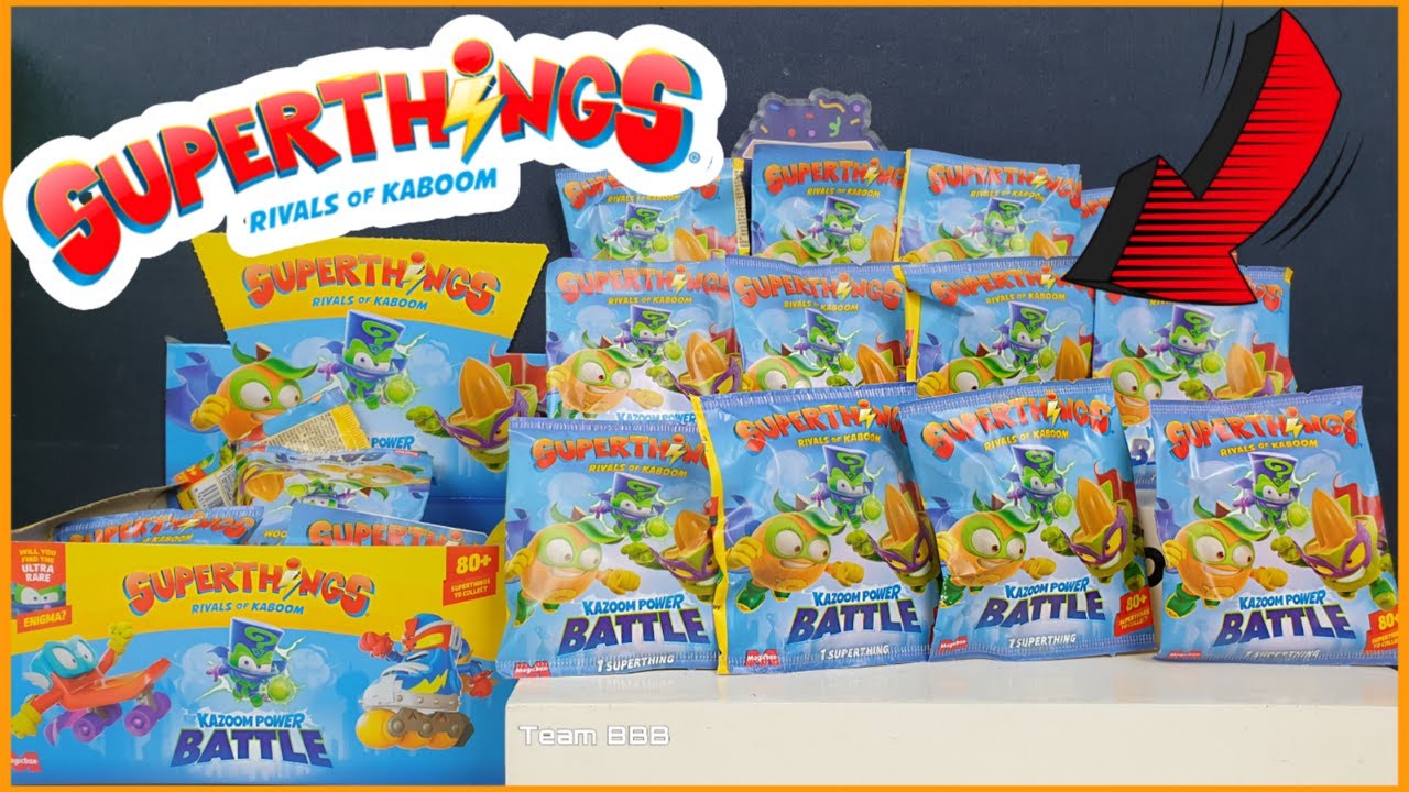 SUPERTHINGS KAZOOM POWER BATTLE! Unboxing rare found New Ultra Rare Enigma English