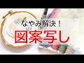 決定！刺繍図案の写し方。刺繍図案写しシート