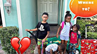 Kicking my 4 kids out the house PRANK! GOES WRONG 🥺