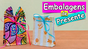 Como fazer uma embalagem de presente simples?