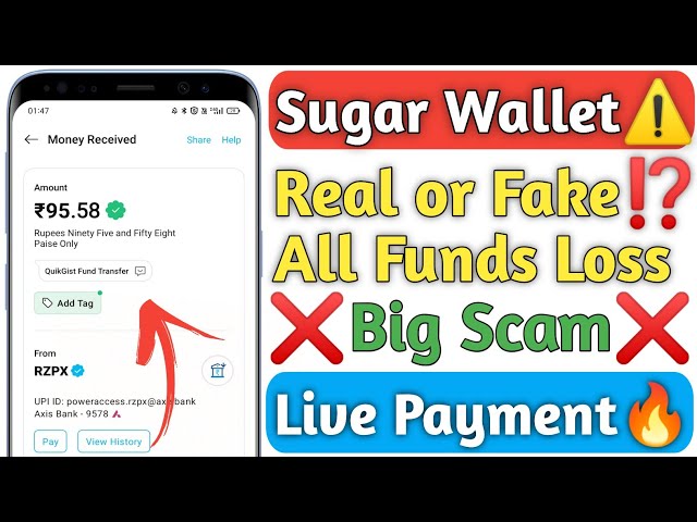 😱😱 Sugar Wallet Biggest Scam ❌ withdrawal not working 😭 | Sugar wallet withdrawal full process ⚠️🚀 class=