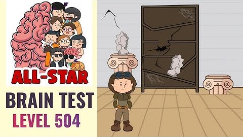 Brain Test All Star Level 504 | Find the secret door | Walkthrough