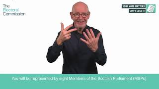 Voting in the Scottish Parliamentary election - polling day (British Sign Language)