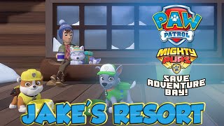 PAW Patrol Mighty Pups Save Adventure Bay - JAKE'S RESORT 100% Completion Gameplay