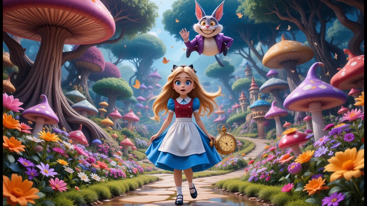 Alice in Wonderland 🐇✨ | Magical Adventure Story for Kids | Bedtime Fairy Tale with Moral Read Aloud