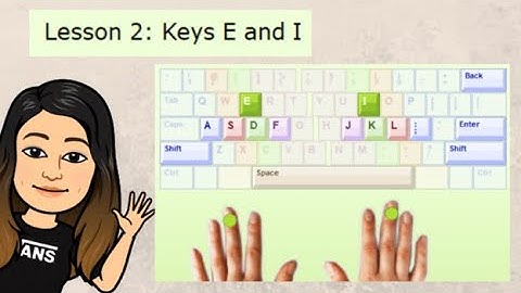 TYPING MASTER LESSON 2: KEYS E and I