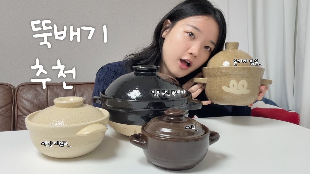 5000원부터 20만원까지, 내돈내산 뚝배기 4종 리뷰 | 다이소, 무인양품, 솥밭연구소, 이가모노 가마도상