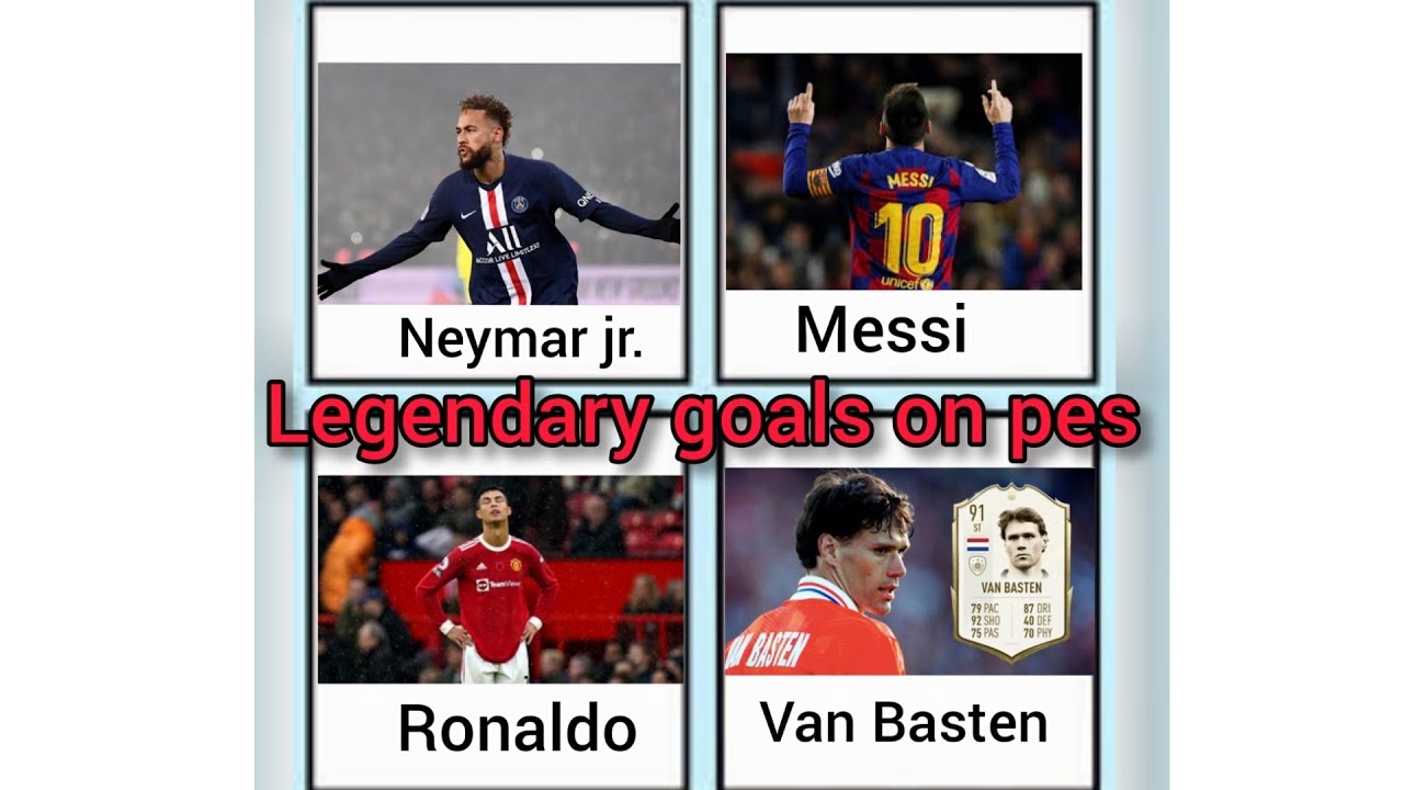 Top 10 goals on pes 2020 by legendary player//Van basten is unstoppable 😍