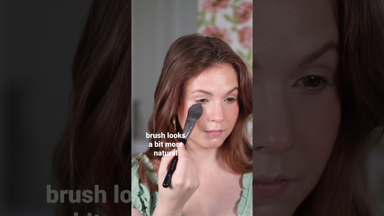 Velour puff vs powder brush 