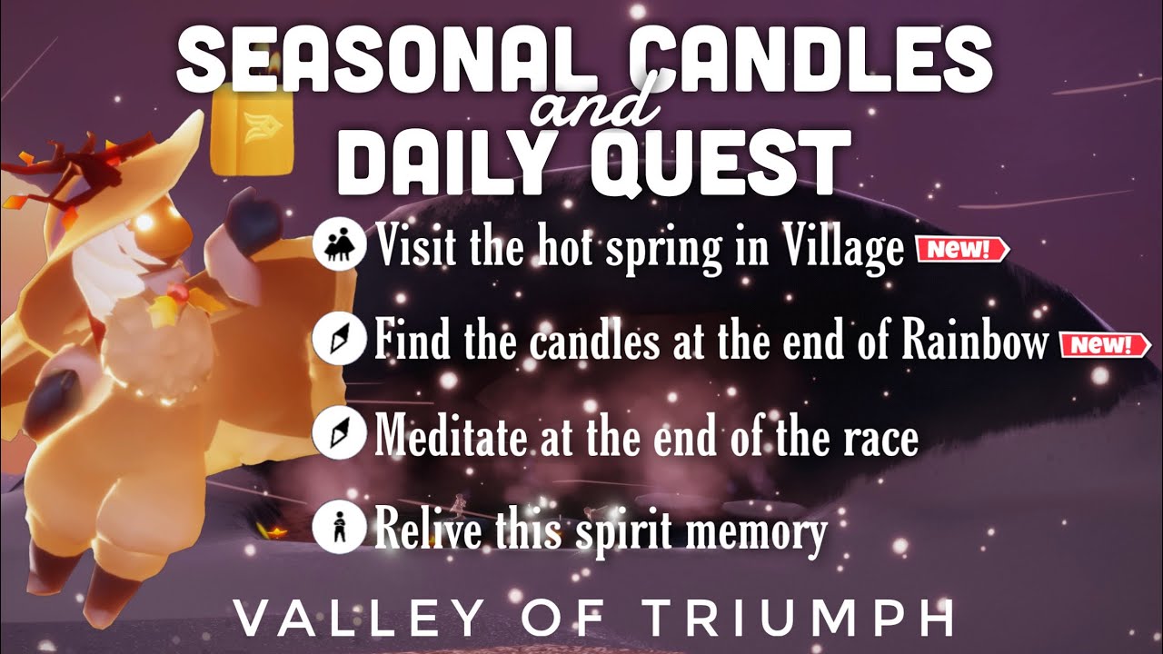 Seasonal Candles + Daily Quest in Valley of Triumph sky children of