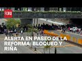 Integrantes de la CNTE bloquean Circuito Interior y estallan conatos de riña - Expreso de la mañana