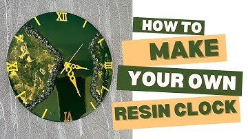 Full Epoxy Wall Art Clock Tutorial | Make your own clock ✨For Resin Art Beginners !!🔞