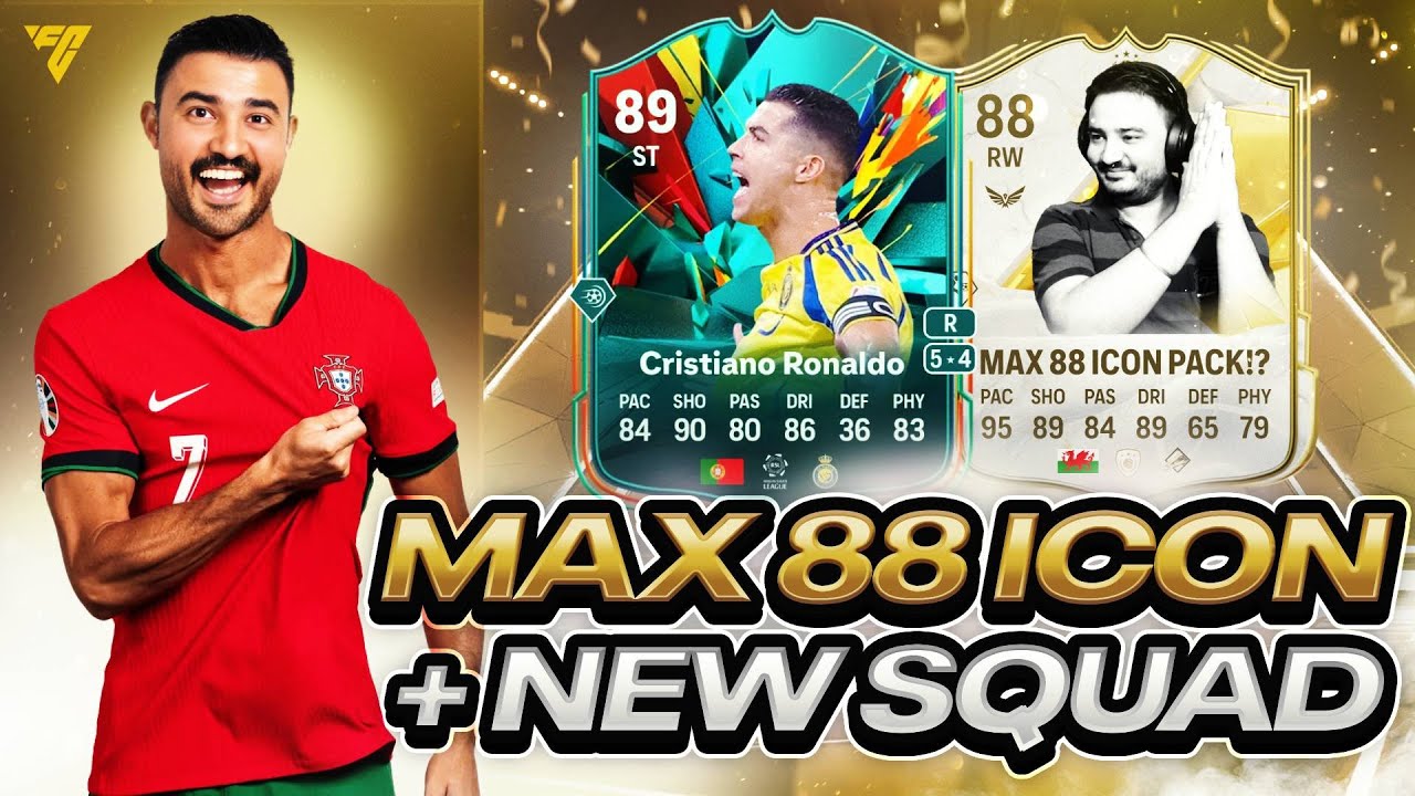 (Vertical) FC 25 Max 88 Icon Pack Opening + Gameplay! 