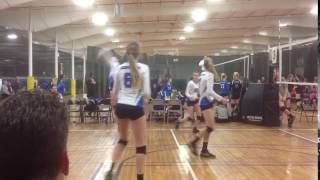 Serve City Elgin 14 Smack back row jump kill vs. Team One