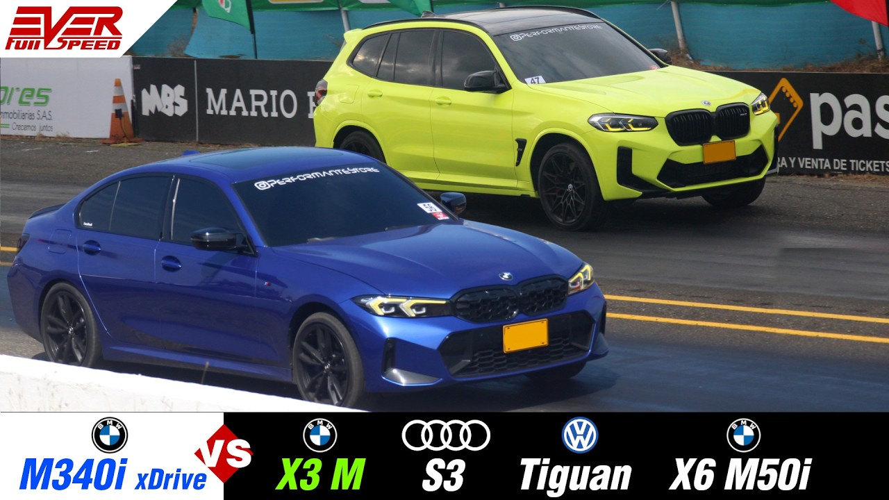 BMW M340i xDrive 🆚 BMW X3 M | Audi S3 | BMW X6 M50i | Volkswagen Tiguan ...
