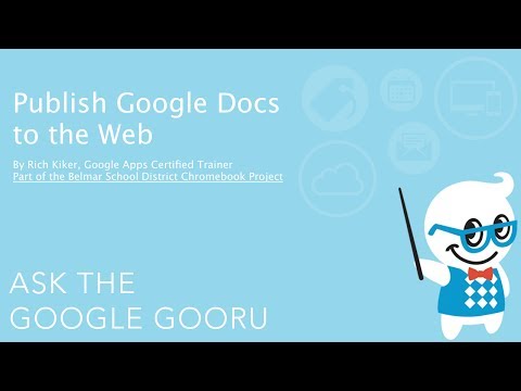 Publish Google Docs to the Web