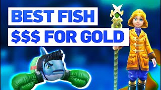 WIZARD101 Tutorial BEST FISH TO CATCH FOR GOLD during no energy fishing