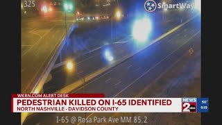 Pedestrian killed on I-65 identified