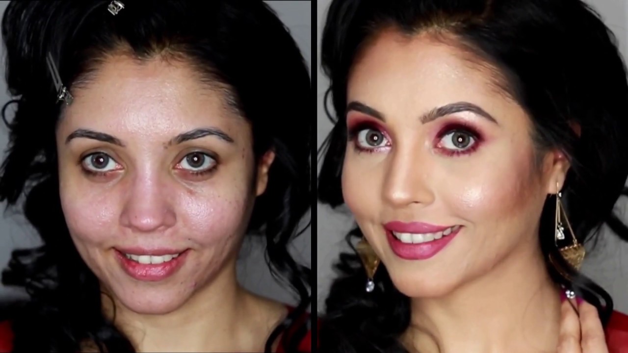 Real Client Makeover (Before & After) | Indian Party Makeup ...