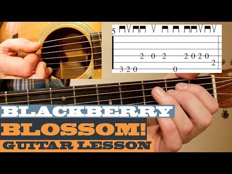 Picking Blackberry Blossom - A Different Way! - Bluegrass Guitar Lesson with TAB