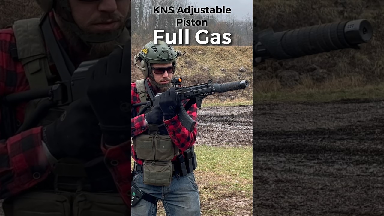 Ak47 Suppressed With KNS Adjustable Gas Piston