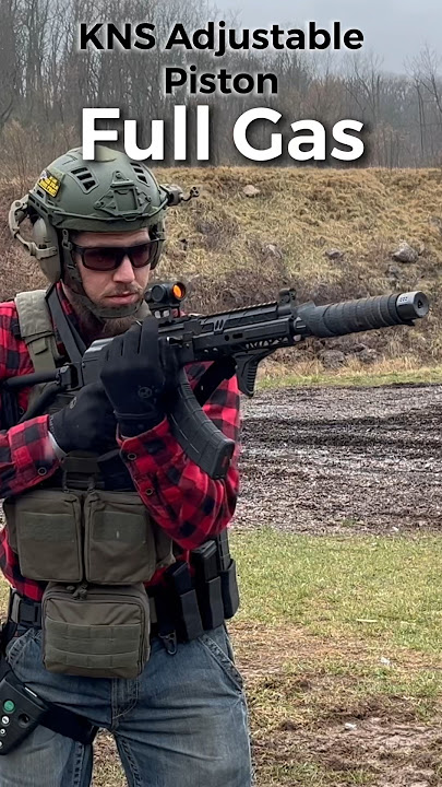 Ak47 Suppressed With KNS Adjustable Gas Piston