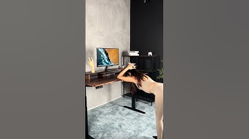 Use your standing desk for stretching exercises!  #workfromhome #desksetup #standingdesk