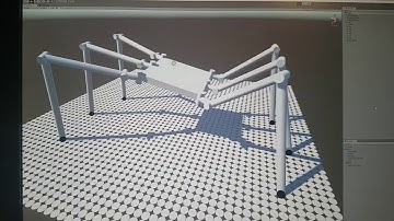 Hexapod inverse kinematics simulation in unity