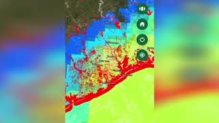 Free mobile app of the DFO Global Flood Observatory data layers for flood response