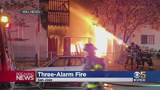 3-Alarm Fire Rips Through San Jose Apartment Complex