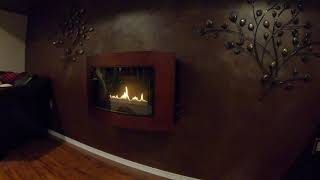 Pro Com Ventless Cherry Wood Fireplace