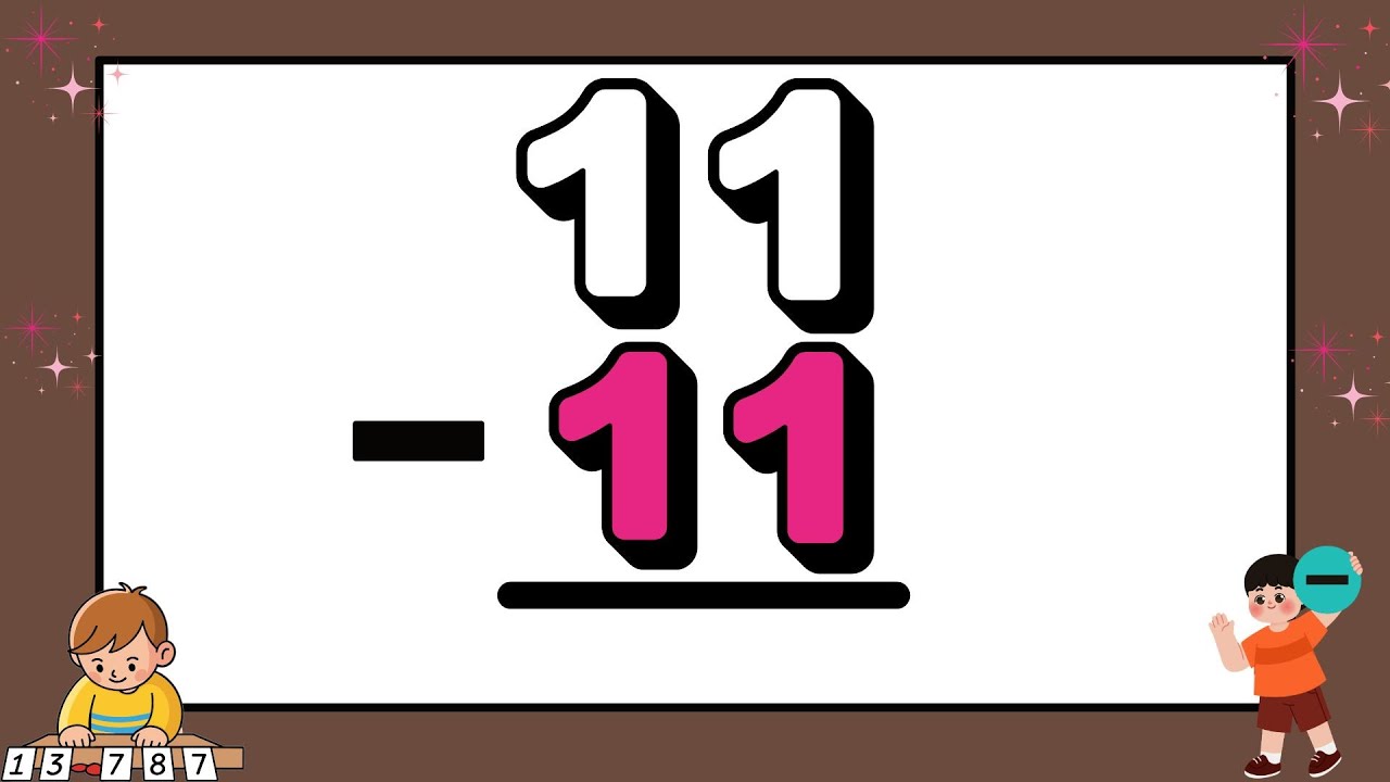 Subtracting 11 | Easy Subtraction for Kids | Ziggle Pop Kids Club