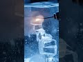 Carving a perfect spiral staircase out of ice #shorts