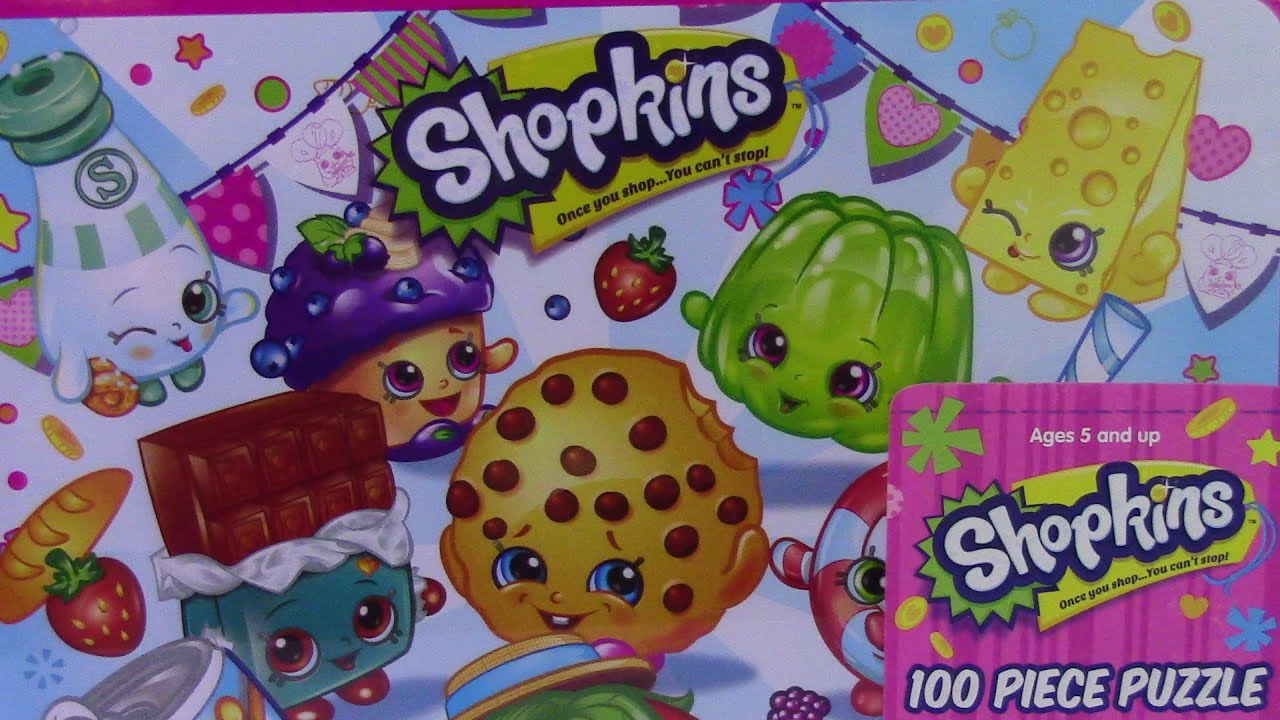 Shopkins *100 Piece* Puzzle BestToySurprises - YouTube