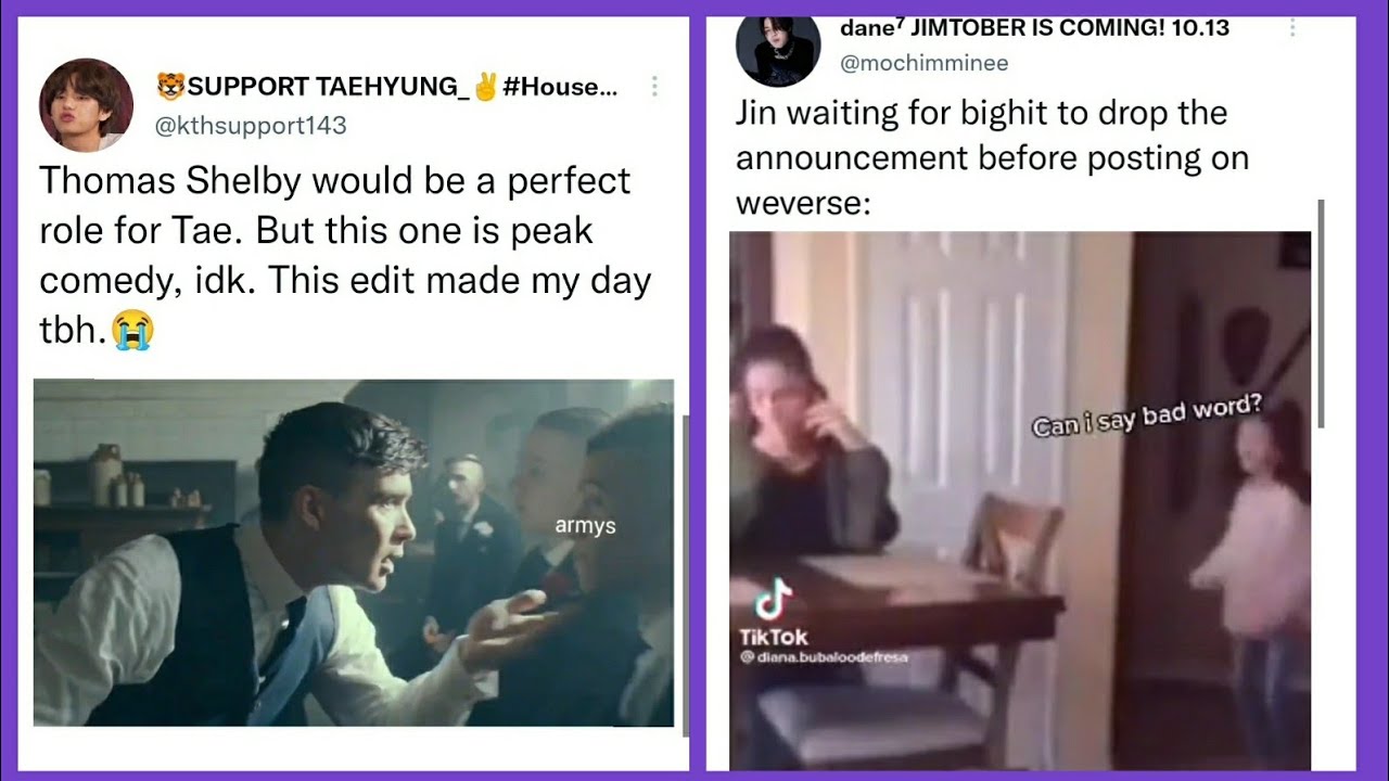 BTS meme tweets that lives rent free - YouTube