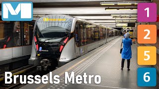 🇧🇪 Brussels Metro All the Lines Compilation