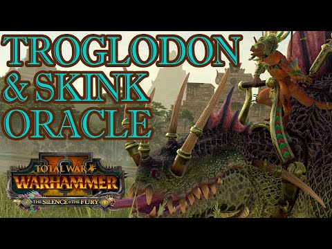 SKINK ORACLE & TROGLODON- Lizardmen vs Beastmen // Total War: WARHAMMER II Early Access