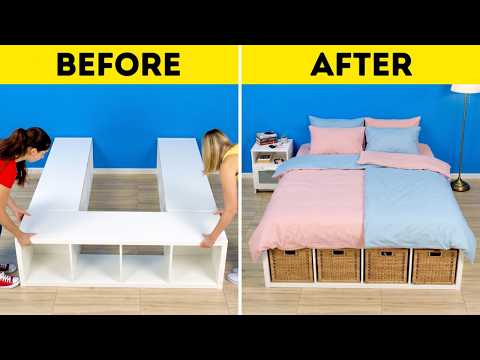 DIY Bedroom Decor & Furniture to Transform Your Room by 5-Minute Crafts Play!