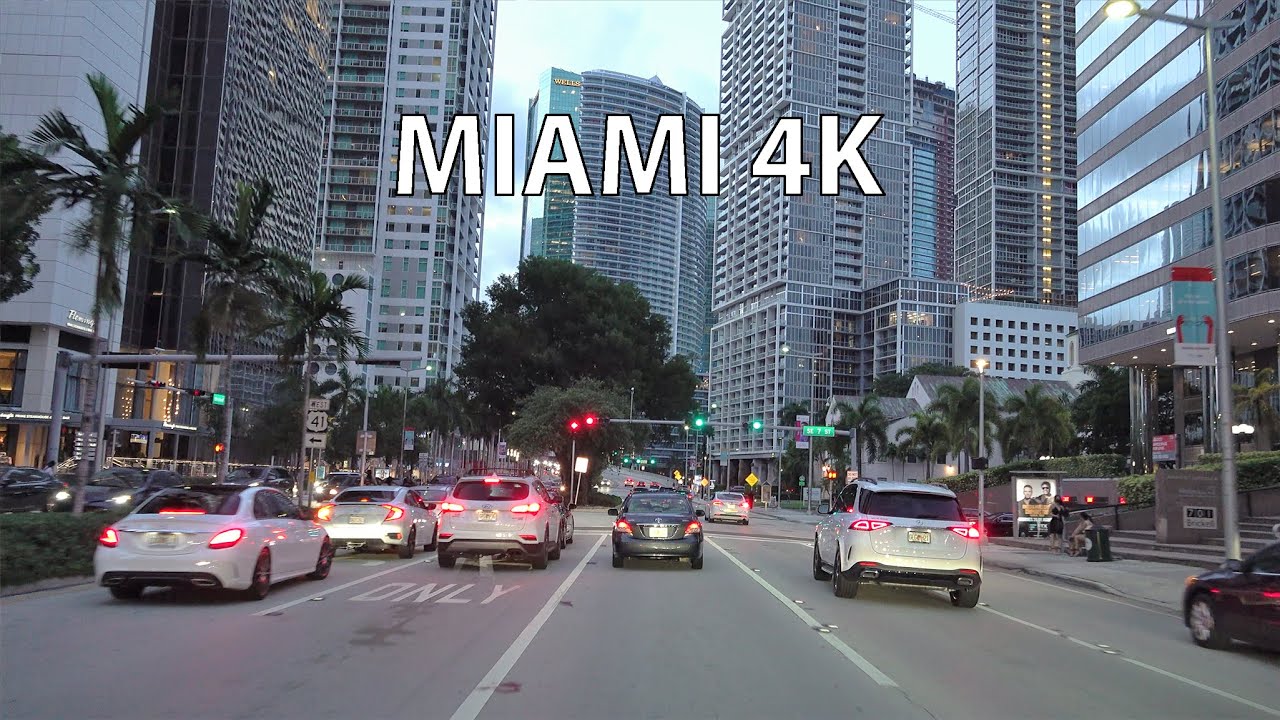 Miami 4K - Singapore Of The USA - Sunset Drive