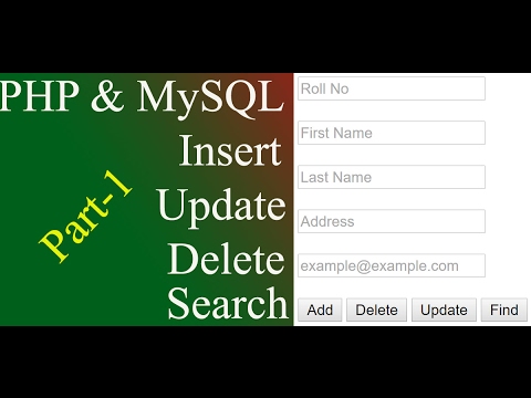 How To Insert Update Delete and Search Data In MySQL ...