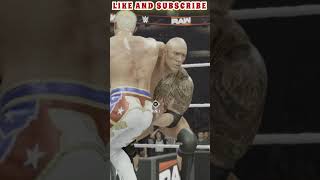 The Rock DESTROYS Cody Rhodes 😱 Spinebuster + Double Rock Bottom!#therock #codyrhodes #shorts #wwe