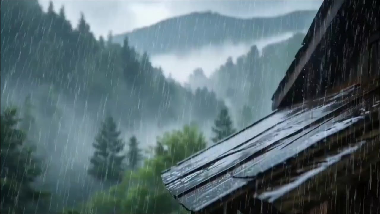 (NO ADS) Rain Sounds All Night 🌙 Fall Asleep Fast and Enjoy Deep Healing Sleep Without Insomnia
